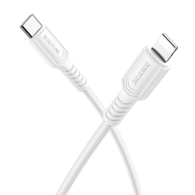 Кабель BOROFONE Certain PD charging data cable iP White ( ), фото 1