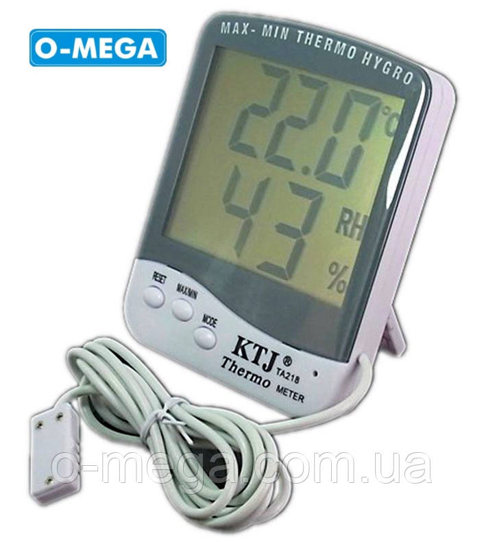 Вологомір для інкубатора градусник KTJ Thermo TA218C, фото 1