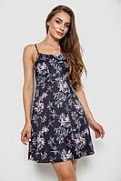 Сарафан черный с принтом 129R1056 женский 80-83 см длина S-M-L-XL полуобхват груди 30-36 см и пояса 27-30 см