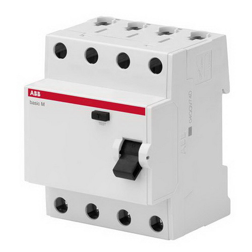 Дифреле ABB basic M 4P AC-63/0,03, 3P+N, 63 А, 30 мА, 230/400 В - фото 1 - id-p3199420780