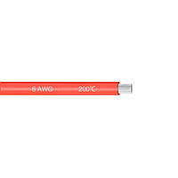 Кабель Sourcing Map 6 AWG из силикона, луженая медная проволока, 3 фута, красный.