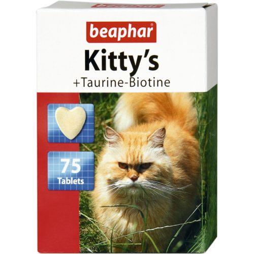 Kitty's + Taurine + Biotine витаминизированные лакомства с биотином и таурином для кошек Beaphar - фото 1 - id-p525972429
