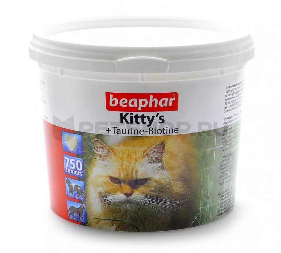 Kitty's + Taurine + Biotine витаминизированные лакомства с биотином и таурином для кошек Beaphar - фото 1 - id-p525972569