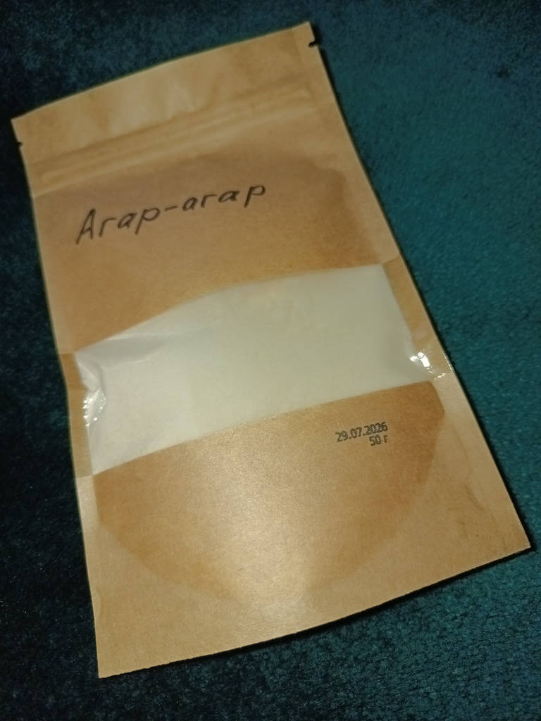 Агар-агар (1200 ед.) высший сорт 50 г, Испания - фото покупателей 1