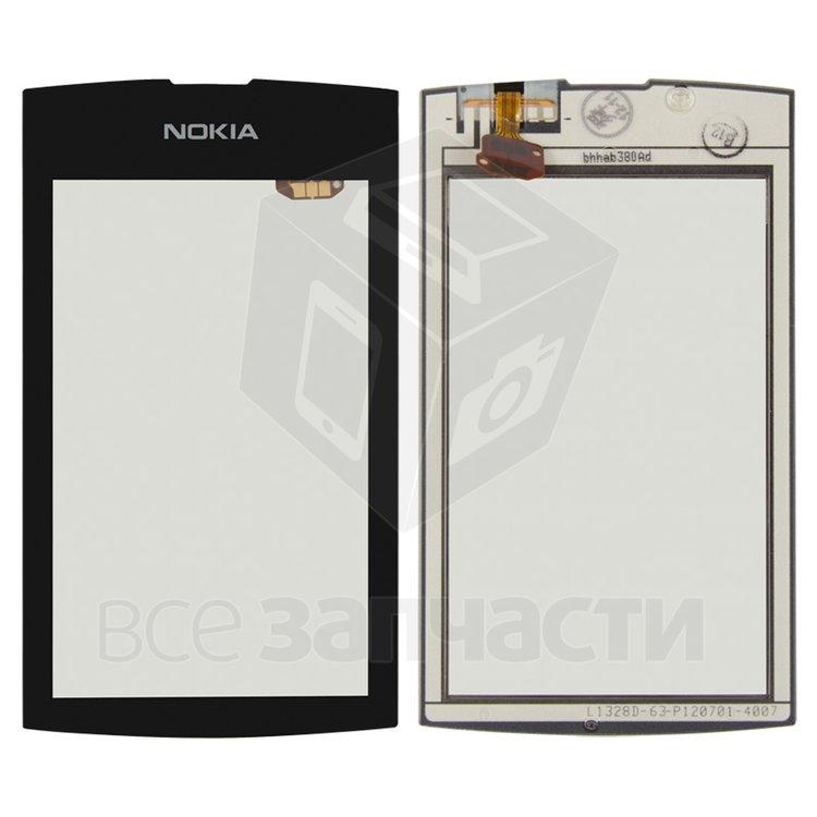 Сенсорний екран для мобільних телефонів Nokia Asha 306, чорний