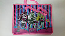 Папка з тканинними ручками Мультяшки (для дівчаток) Monster High 7416M Мультяшки