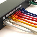 1aTTack.de Патч-панель CAT5 CAT6 CAT7, разъем RJ45, металлический корпус CAT6a, 16 портов, черная патч-панель CAT6a, фото 5