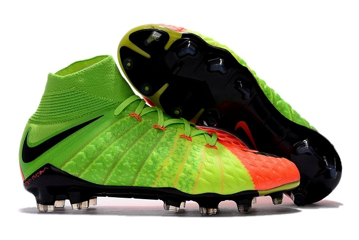 Футбольні бутси Nike Hypervenom Phantom III DF FG Electric Green/Black/Hyper Orange