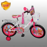 Велосипед дитячий мульт 12 дюймів P1252W-BВінкс, кошик, пензлики на кермі.