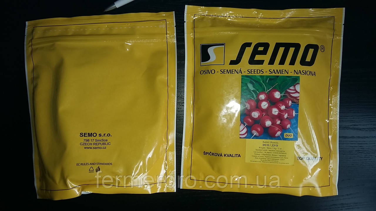 Семена Редиса Дуо (Duo) 1кг Semo