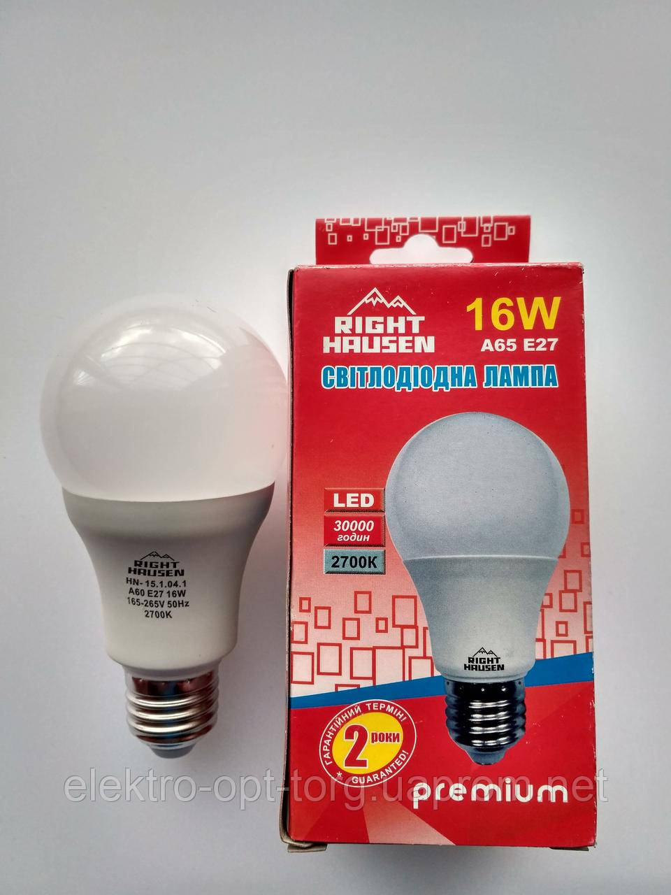 RIGHT HAUSEN LED А60 16W E27 2700K HN-151041