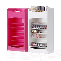 Пластиковый органайзер для хранения косметики Cosmake Lipstick & Nail Polish Organizer