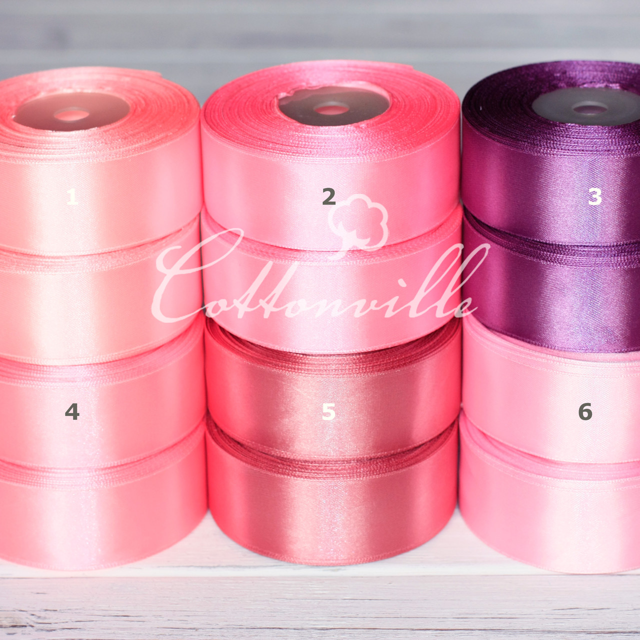 Сатинова стрічка фіолетова (30 мм)