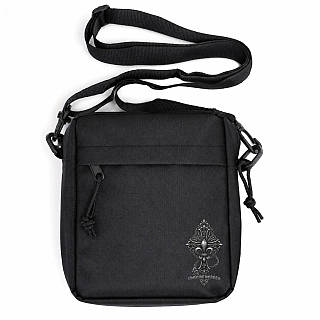 Сумка Chrome Hearts из Oxford с четырьмя карманами и регулируемым ремнем черного цвета