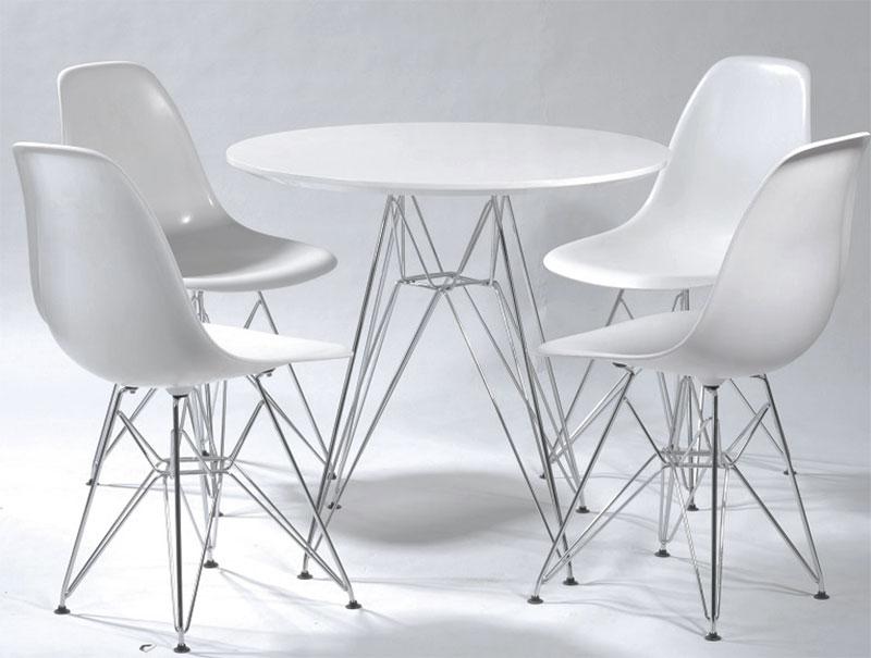 Стіл обідній Тауер, круглий, діаметр 100 см, eames eiffel leg table