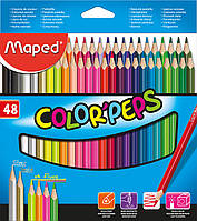 Олівці кольорові 48 кольорів Maped COLOR PEPS Classic MP.832048