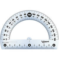 Линейка-транспортир 180/120мм Maped ESSENTIALS пластик прозрачный (MP.146134)