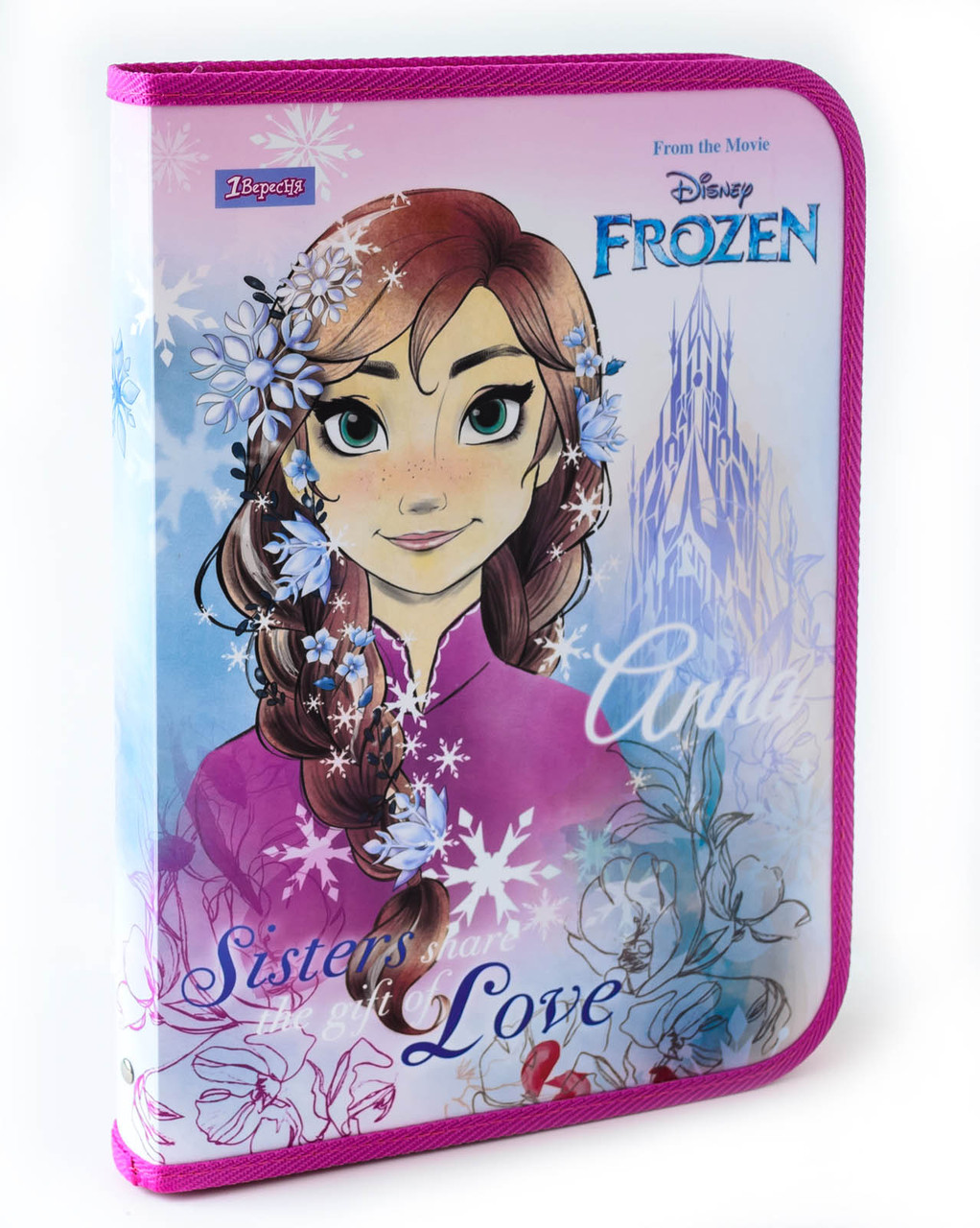 491202 Папка для труда пласт, на молнии с внутр, карманом А4 "Frozen" - фото 1 - id-p526205290