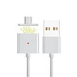 Магнітний кабель для заряджання IPhone Magnetic Cable (Lightning) 1200 мм 2 А, фото 3