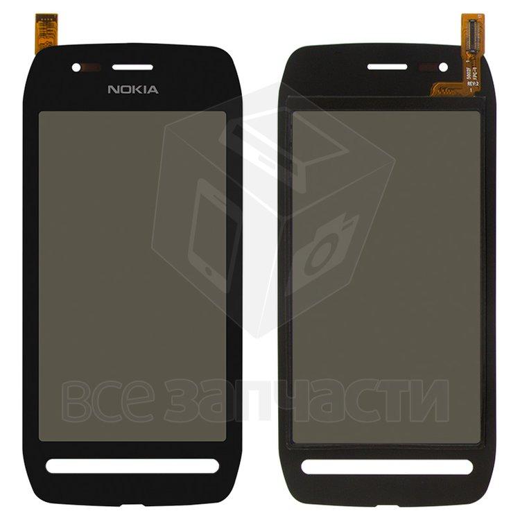 Сенсорний екран для мобільного телефону Nokia 603, чорний