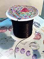 Силіконова гумка для біжутерії, чорна *1м