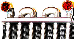 Теплообм. біт. 225 мм кліпса (ф.у, EU) Immergas Nike/Eolo Star 24 3E і Biasi, Sime, арт.1.024398, к.з. 0297-2