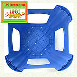 Стілець пластиковий "Популярний", червоний з білим сидінням, фото 4