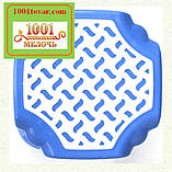 Стілець пластиковий "Популярний", червоний з білим сидінням, фото 3