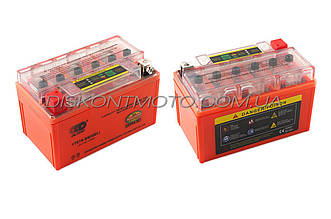 АКБ 12В 7А гелевий (150x85x95, помаранчевий, з індикатором заряду) OUTDO