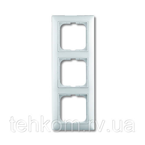 Рамка ABB basic55 белая 3-на, фото 1