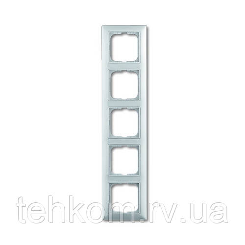 Рамка ABB basic55 белая 5-на, фото 1