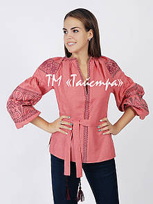 Вишиванка льон блуза вишита у Бохо-стилі, етно, бохо 