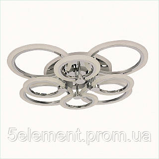 Sunlight 5333/4+4 CR R хром 8 колец 144Вт на планку, 87A9P2119