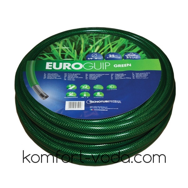 Поливальний шланг EURO GUIP GREEN, 1/2" 25 м.