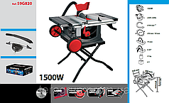 Пила настільна 1500 Вт, GRAPHITE 59G820.