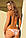 Розпродаж! Оранжевий роздільний купальник з білим гіпюром L40302, фото 2