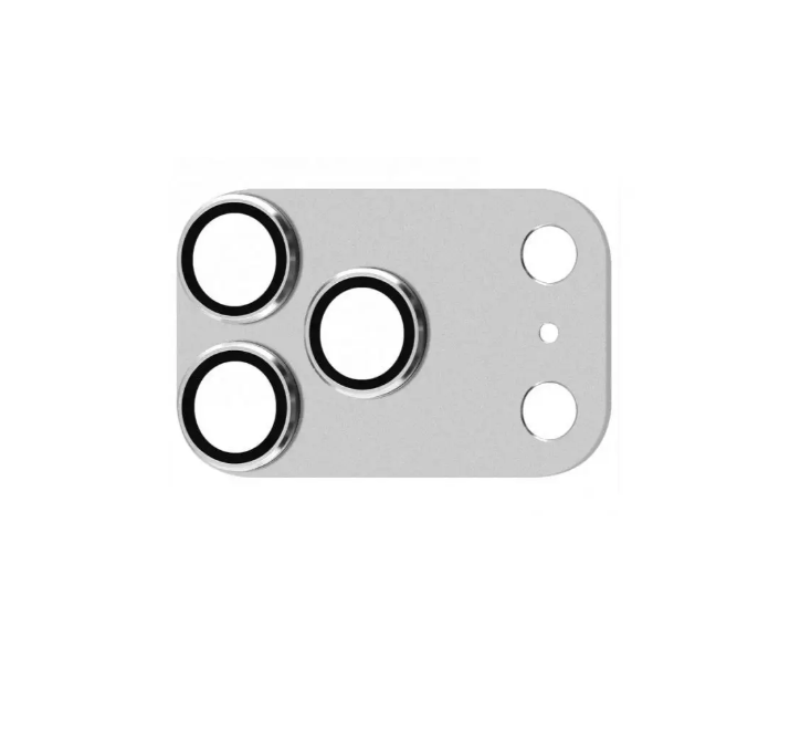 Скло камери для Apple iPhone 18 Pro| 17 Pro комплект із AR+AF покриттям в упаковці (Silver) (Срібне), фото 1