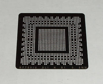 BGA шаблони Nvidia 0.5 mm NF790IU-SLI-N-B1 трафарети для реболлу реболінг-набір відновлення паяння