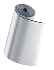 Термоізолятор листовий каучук 10 мм ALU D (чорний з алюмінієвою фольгою)