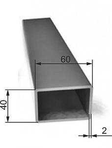 Прямокутна труба 60х40х2 мм погонний метр