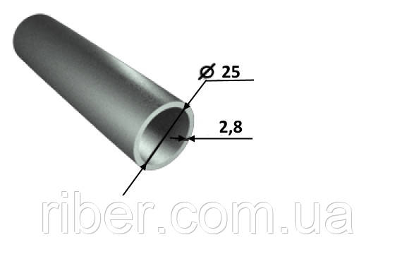 Труба дюймова 25х2.8мм, фото 1