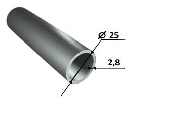 Труба дюймова 25х2.8мм