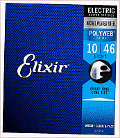 Струни Elixir Light 10-46 Polyweb з теплим тембром звуку 26A60K068E