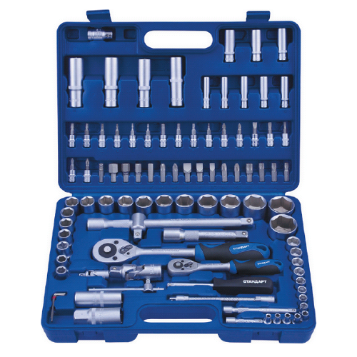 Набір інструментів 1/4" і 1/2" 94 од. (12 гр.) Standart ST-0094-12, фото 1