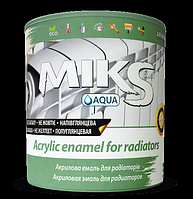 Емаль акрилова для радіаторів систем опалення Miks біла 0,75 кг