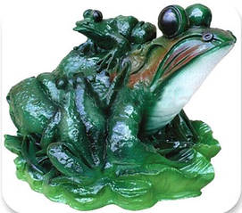 Садова фігура Жаба з жабенятами H35см