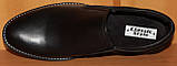 Чоловічі шкіряні туфлі чорні класика, шкіряне взуття чоловіче від виробника модель АМТ20КР, фото 4