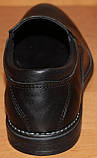 Чоловічі шкіряні туфлі чорні класика, шкіряне взуття чоловіче від виробника модель АМТ20КР, фото 6