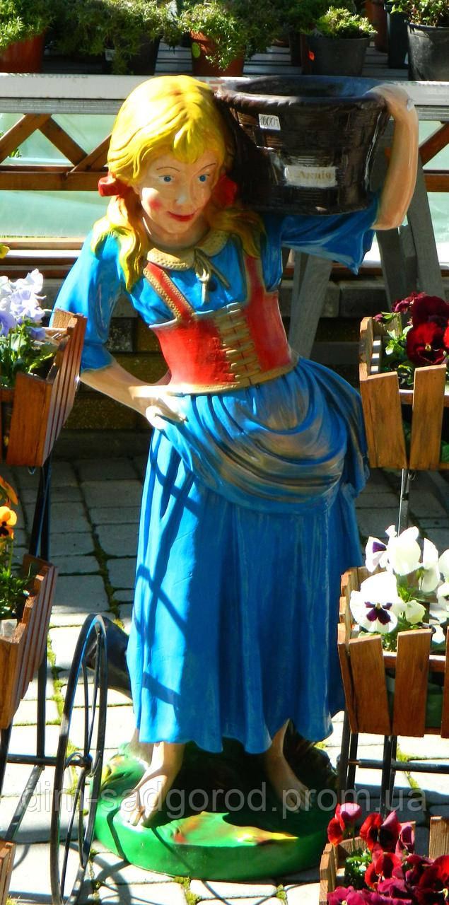 Садовая Фигура Девушка с Корзиной H100см Цветочница — Купить Недорого ...