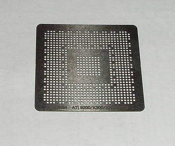 BGA шаблони ATI 0.6 mm ATI 9200 / 9600 / 9700 / X300 / X600 / X700 трафарети для реболлу реболлу реболінг-набір осста